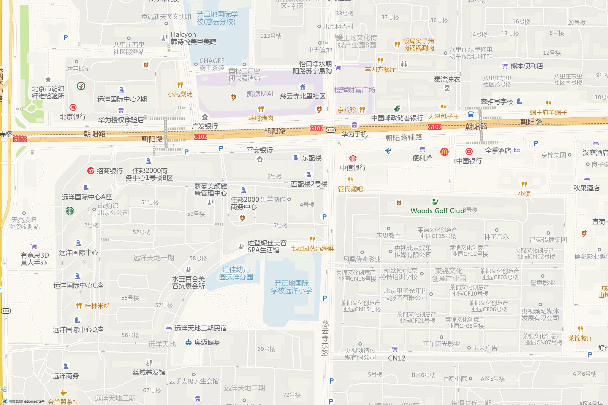 律所位置地图：住邦 2000 商务中心 4 号楼